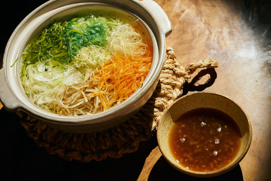 千切り野菜の鍋