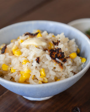 香ばし味噌バターのとうもろこしご飯